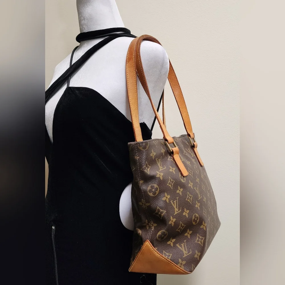 Louis Vuitton LV Monogram Cabas Piano Brown Tote Bag